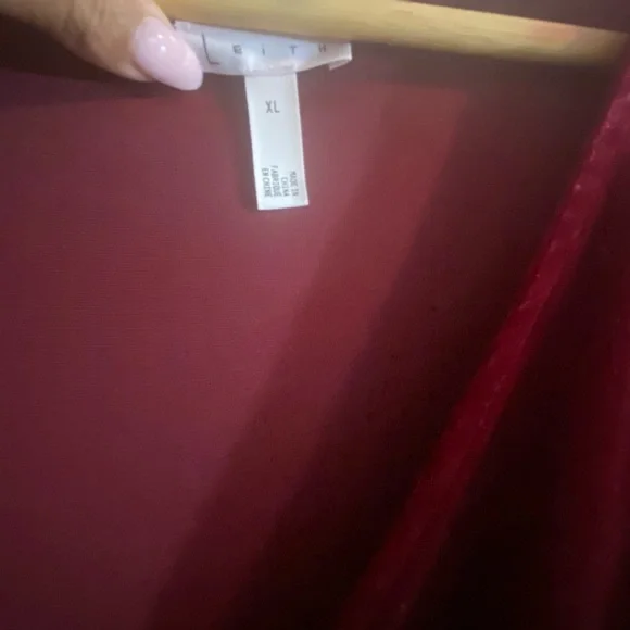 Velour Holiday Maxi-Wrap Dress - Picture 4 of 6